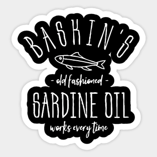 Baskins Sardine Oil Sticker